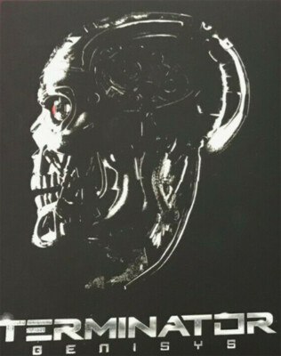TERMINATOR GENESIS 2015 ARNOLD SWARTZENEGGER REAL D 3D ORIGINAL MOVIE POSTER NEW