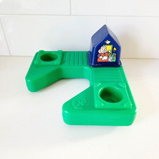 Vintage Johnson  Johnson Harbor Village Dock Blue House Floating Bath Toy 1981