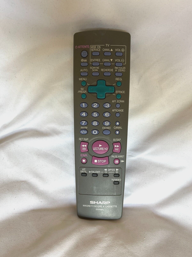 Sharp G1186AJ Télécommande d'origine pour Magnétoscope Lecteur VHS (Réf#T-020)