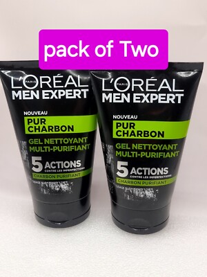 Loreal Pure Charcoal Face Wash, 100ml (French Text) (2er Pack) S64/E.JJ/E.CE/13