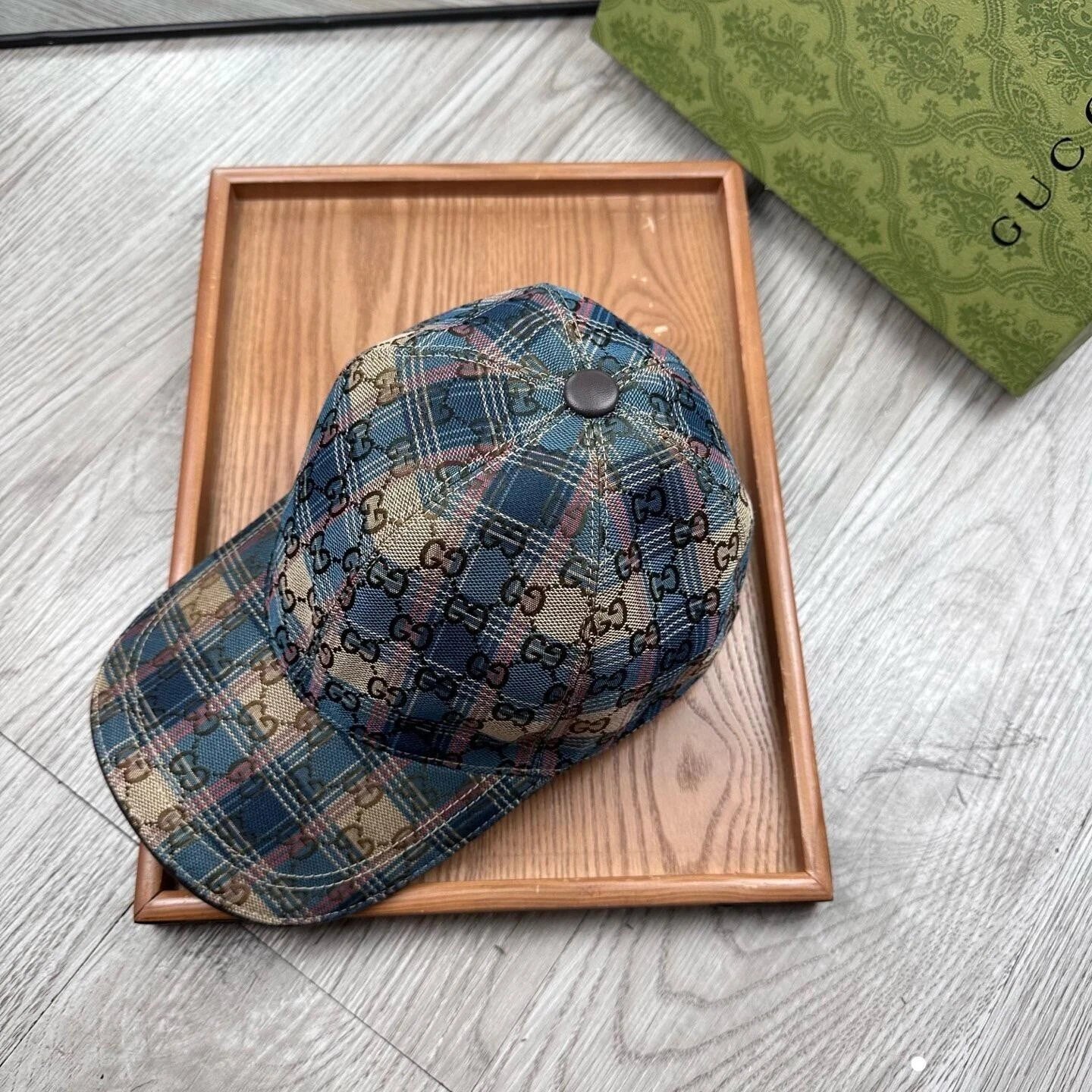 Casquette de baseball Gucci unisexe lettre plaid réglable mode décontractée camionneur chapeau