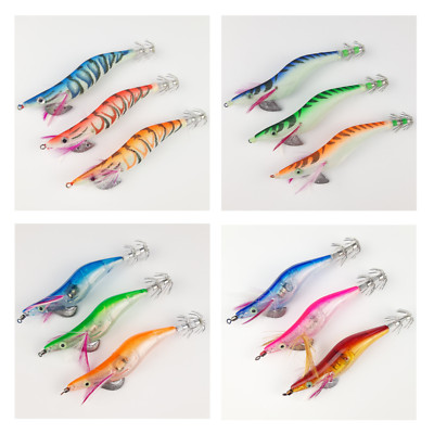 3 Stück OCTOPUS KÖDER Pilker Zocker Jig Squid Oktopus Tintenfisch Garnele Meer