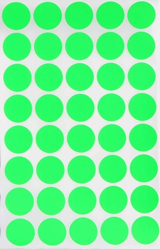 Colored Round Small Dot ~3/4 Inch Stickers Office Labels 19mm Circular Stickers - Picture 26 of 37