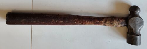 Vintage  Well Used 2 lb Ball Pein Hammer with Oak Handle - Picture 1 of 4