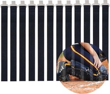 Shin Guard Replacement Straps,Baseball Catchers Gear Straps,Leg Black 