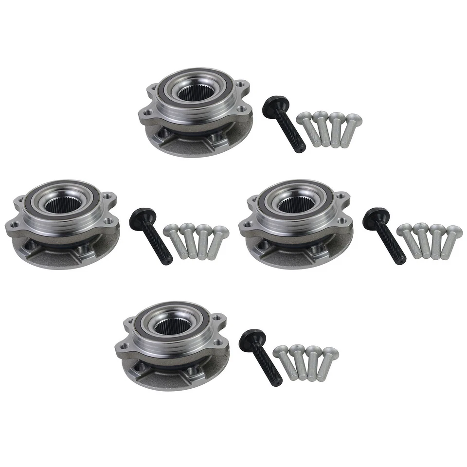 4x Kit de cojinetes de cubo de rueda delantera y trasera para Audi A4 A6 A8 Q5 S6 S7 B8 4G 2009-2018 Foto 3 de 4