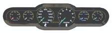 Universal Analog 6 Gauge Cluster Panel New Color Changing Needles Ap30002