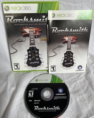 Rocksmith Authentic Guitar Games (Microsoft Xbox 360, 2011) Complete CIB