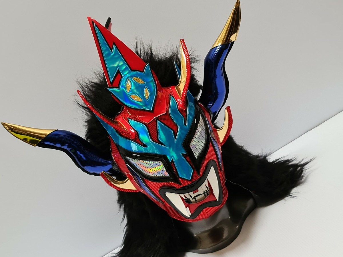 メキシコ JUSHIN LIGER WRESTLING MASK WRESTLER MASK JAPAN JAPANESE マスク プロレス 日本レスリングマスク赤 ゴールド 青 ラメ JUSHIN LIGER WRESTLING MASK WRESTLER MASK JAPAN JAPANESE