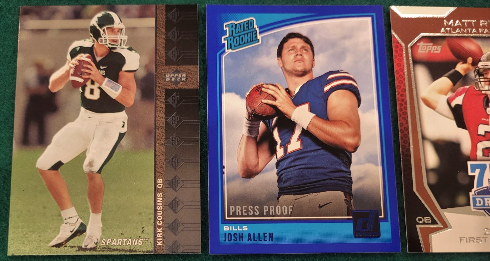 2018 Panini Donruss JOSH ALLEN Blue Press Proof Rookie Card SP RC w/ Extras
