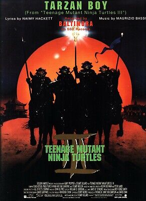 BALTIMORA TARZAN BOY SHEET MUSIC TEENAGE MUTANT NINJA 