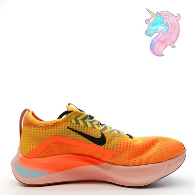 Nike Zoom Fly 4 Running Shoes Gold Black Orange DO2421 739 Men's