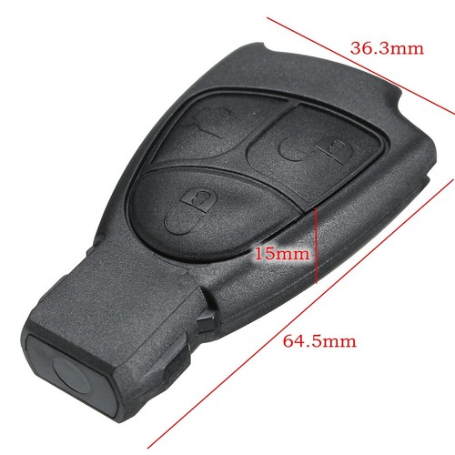 3 Button Remote Key Fob Case Repair Kit For Mercedes Benz E S C CLK CL ML CLS - Picture 2 of 9