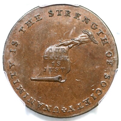 1792) PCGS MS 62 BN LANCASTER Kentucky Cent Token Colonial Coin | eBay