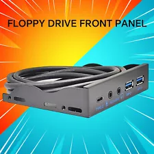 3.5in USB3.2 Gen2 Floppy Drive Front Panel 10Gbps with Audio Port USB-C PortU8ju