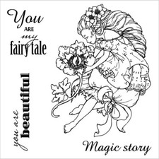 FAIRY TALE You Are My ScrapBerry's Clear Rubber Stamp Set 4"X4" SCB4904011B New