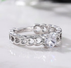 2.20CT CZ Classy Women Promise Ring Silver plated Lovely Ring For Valentine Gift — photo 6