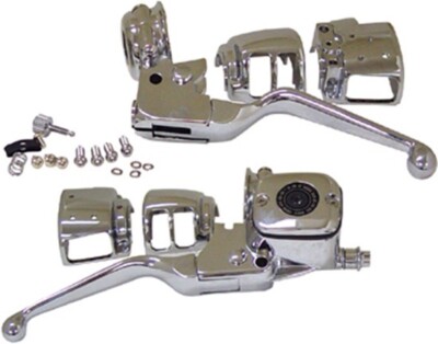 NEW OE STYLE CHROME HANDLEBAR CONTROL KIT FOR 1996-2006 Harley Davidson