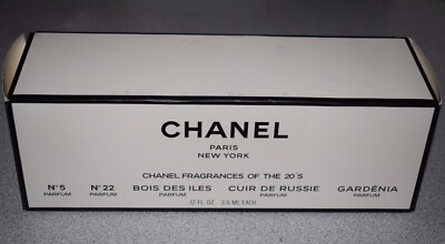 CHANEL ✩ フレグランス ✩ 新品 ✩ ギフトボックス付き ✩ 美品 5pc Chanel Fragrances Of The 20s Mini Parfum Gift Set Cuir de