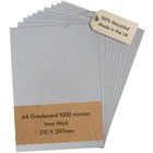 A4 Greyboard 1000 Micron 1mm Sheet Recycled Card Strong Modelling  Backing Board
