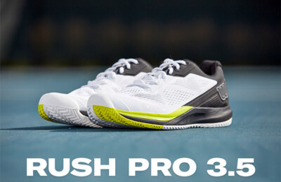Wilson Rush Pro 3.5 M Men's Tennis Shoes White Racquet Racket NWT WRS327160  | eBay
