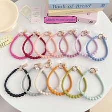 Colorful Soft Big Pearl Universal Mobile Phone Lanyard for Samsung Galaxy iPhone