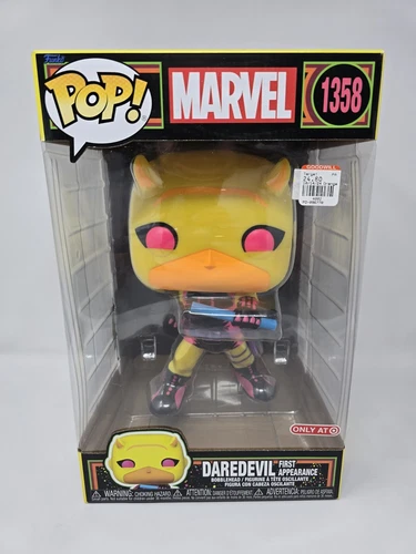 Funko Pop! Jumbo 10” Daredevil Black Light #1358 Target Exclusive Marvel 2024 Q1