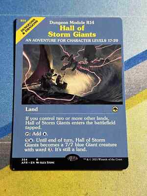 Magic the Gathering MTG Forgotten Realms HALL OF STORM GIANTS Dungeon Module