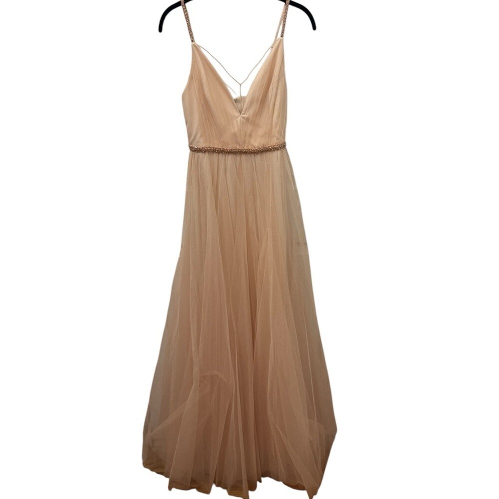 green emerald velvet dress BCBGMAXAZRIA Lace Tulle Gown – Runway Catalog main image 1