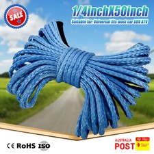 14x50 10000lbs Synthetic Winch Rope Line Recovery Cable 4wd Atv W Sheath 14x50 10000lbs Synthetic Winch Rope Line Recovery Cable 4wd Atv W Sheath