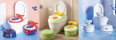 3in1 Töpfchen Lerntöpfchen Kindertoilette Toilettentrainer Kinder Sitz Klobrille