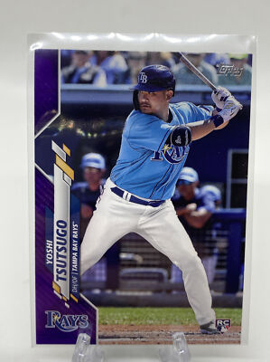 Yoshi Tsutsugo 2020 Topps Update Purple Meijer Exclusive RC #U-65 Rookie TB Rays
