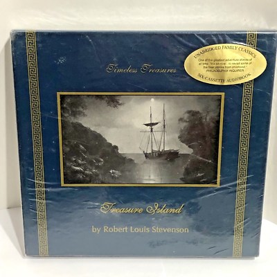 New Six Cassette Audio Book Treasure Island by Robert Louis Stevenson Sealed