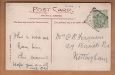 Caerphilly, Glamorgan - Squared circle postmark 1908 - Cat £7 -Caerphilly Castle