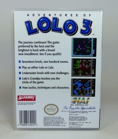 NES Storage Case - Adventures of Lolo 3 - NO GAME