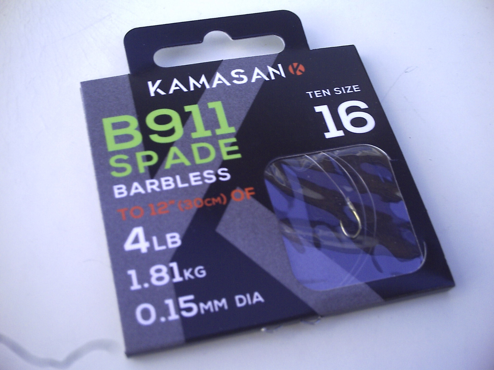30 x B911 Barbless Hooks to Nylon.. Size 16. For Big Fish on Small