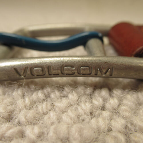 Cinturón de cuero Volcom Geniune talla 28 pequeño marrón liso jeans vintage 7433 - Imagen 6 de 12