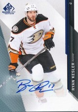 2014/15 SP Game Used #72 Ryan Kesler Autographed Blue Base Parallel