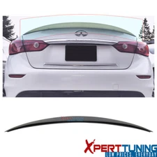 Fits 14-24 Infiniti Q50 Sedan 4Dr ER Eau Rouge Matte Black Trunk Spoiler Wing
