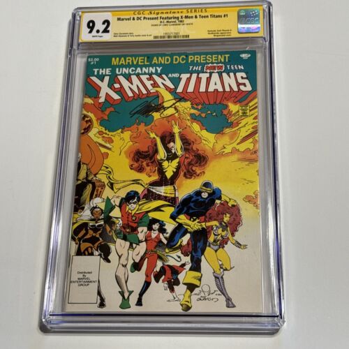 Marvel & DC Present #1 CGC 9.2 SS X-Men Teen Titans WHITE (1982) - Picture 1 of 10