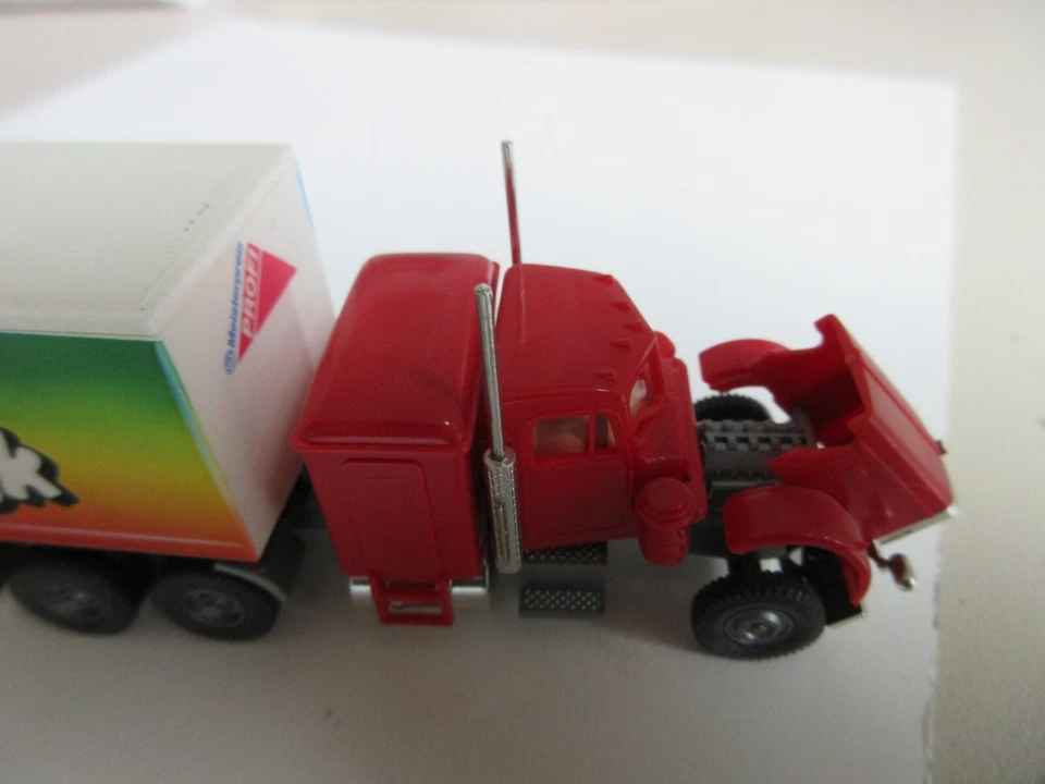 Wiking 1:87 30527 Peterbilt Koffersattelzug LackTruck, Non Joué !!! - Photo 2/4