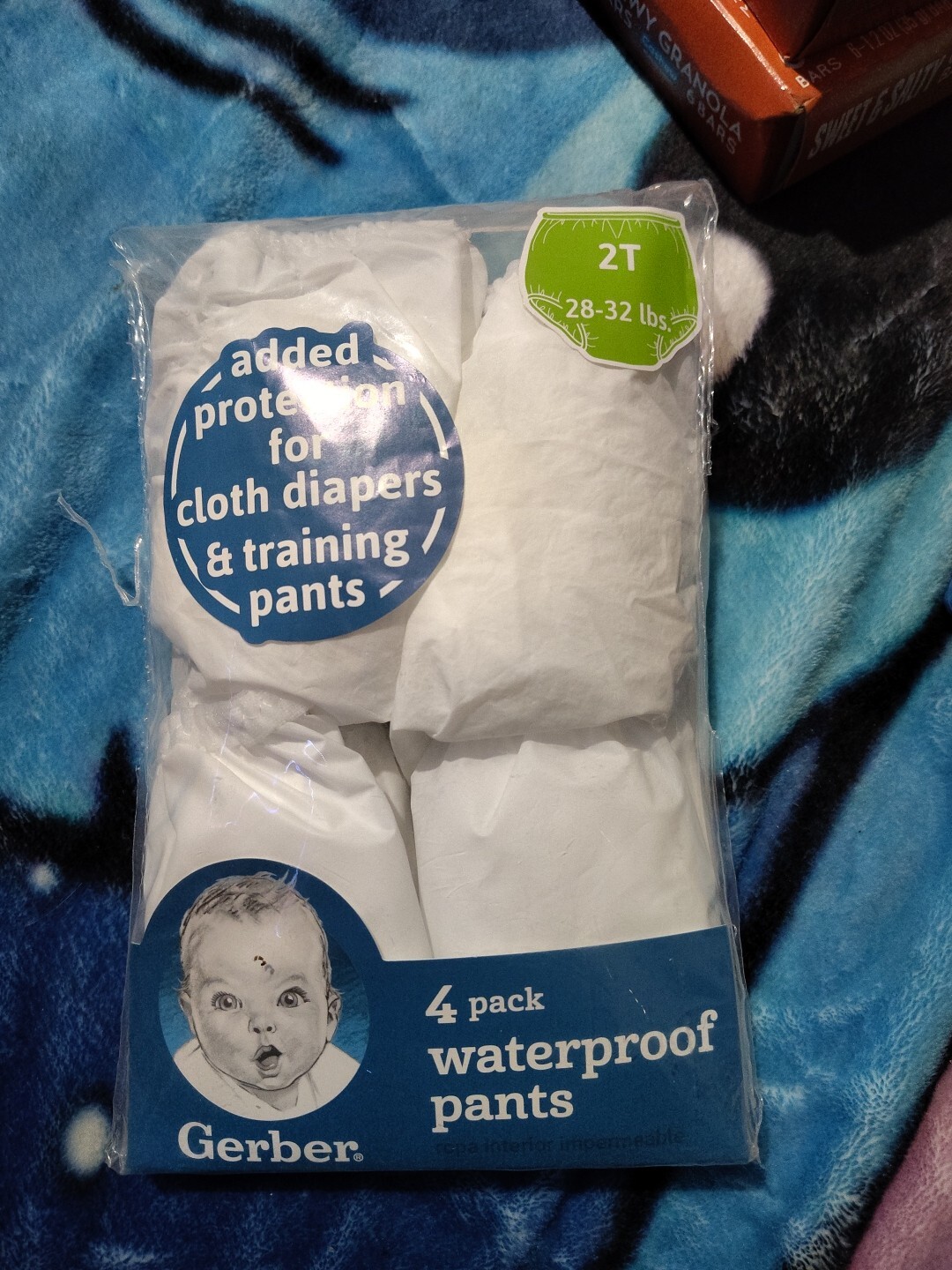 NIP Gerber Toddler Waterproof Pants 2T 28-32 lbs (3)Pr Diaper Cover Training NOP