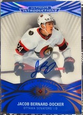 Jacob Bernard-Docker 21/22 Upper Deck Ultimate Introductions Rookie Auto UI-57
