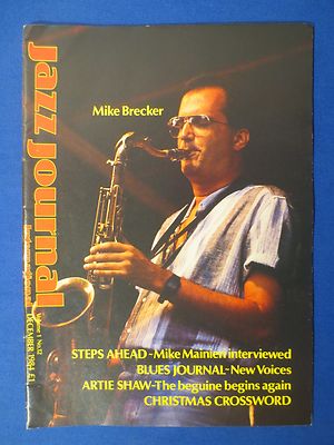 JAZZ JOURNAL MAGAZINE DECEMBER 1984 MIKE MAINIERI ARTIE SHAW LIVE JAZZ FESTIVAL