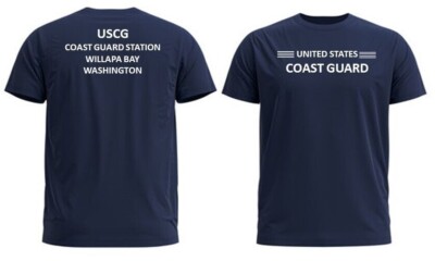 WILLAPA BAY COAST GUARD STATION* WA *2-SIDED PERFORMANCE POLYESTER SHIRT