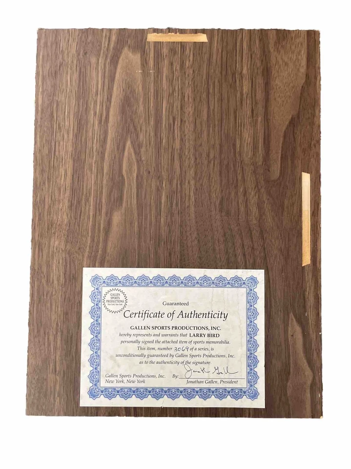 larry bird mvp autographed picture plaque - Image 2 of 4