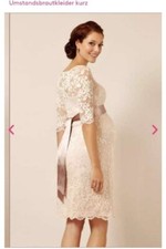 Spitzen Umstand Hochzeitskleid mit Schärpe Blush / Größe 38 / Mamarella