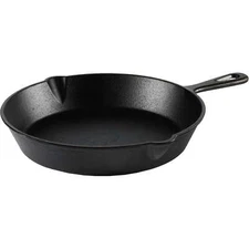10 Inch Pre-Seasoned Cast Iron Skillet - With Handle, Oven Safe Cooking Pan