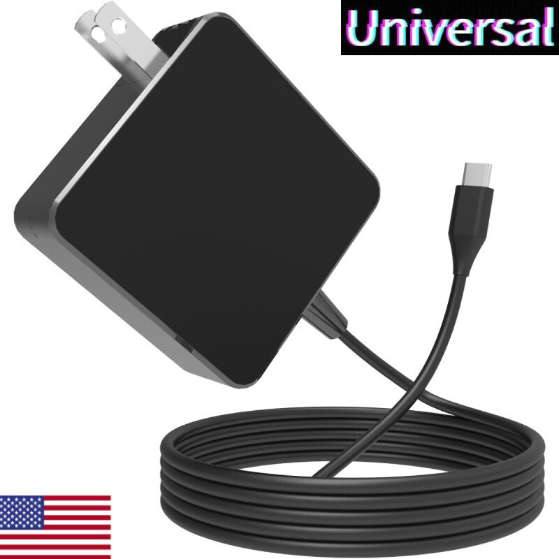 65W USB-C Charger For Lenovo Chromebook & Yoga Laptops - Compatible With Multiple Models