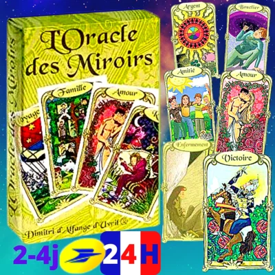 Tarot- L'ORACLE des MIROIRS Grimaud-France 53 cartes avec LIVRET en français